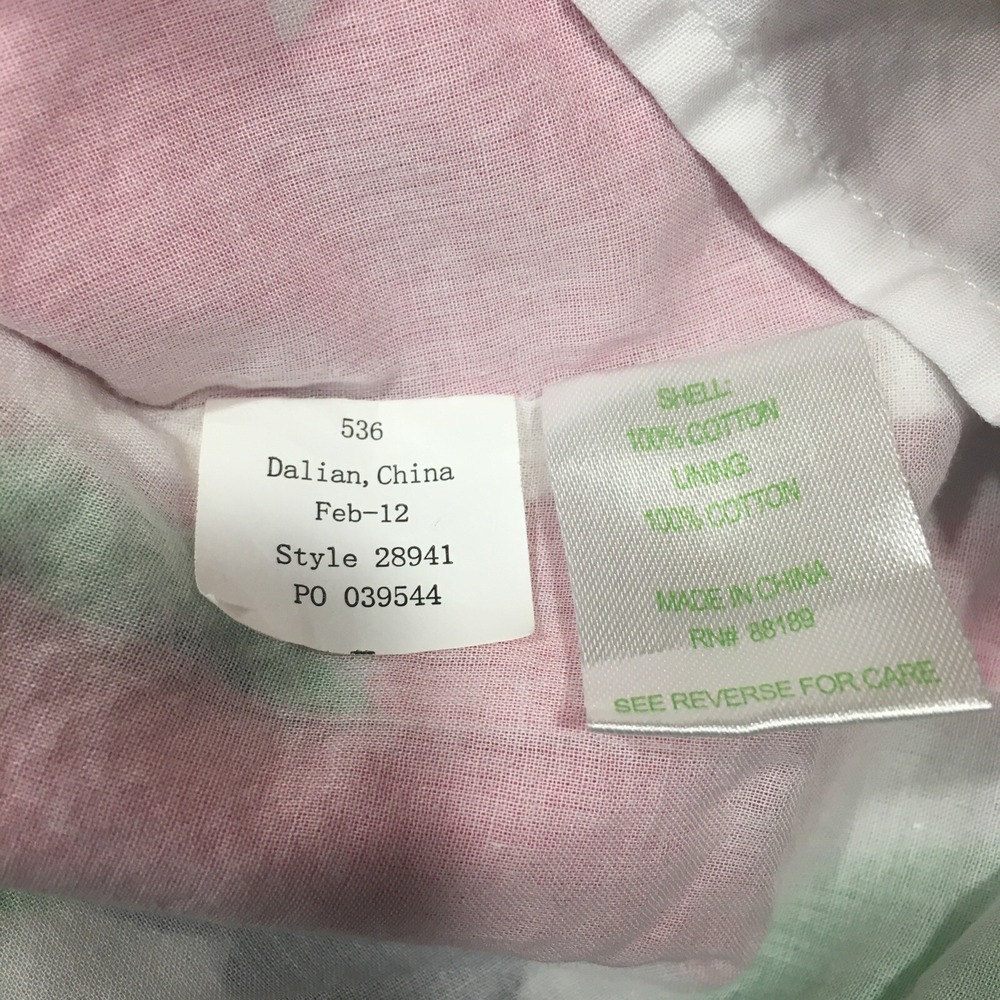 Lilly Pulitzer XS Short A-Line Skirt White Pull-On Large Print Pink Yellow Green - Picture 6 of 8